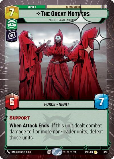 The Great Mothers - With Strange Magicks (Hyperspace Foil) - Ashes of the Empire Star Wars spoiler