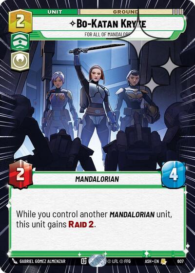Bo-Katan Kryze - For All of Mandalore (Hyperspace Foil) - Ashes of the Empire Star Wars spoiler