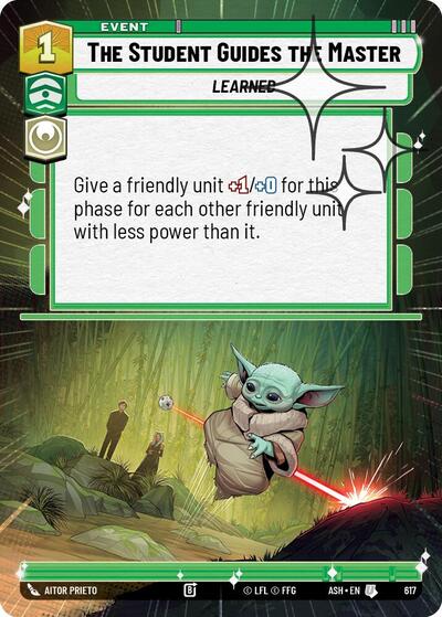 The Student Guides the Master (Hyperspace Foil) - Ashes of the Empire Star Wars spoiler