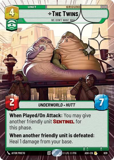 The Twins - We Don't Want War (Hyperspace Foil) - Ashes of the Empire Star Wars spoiler