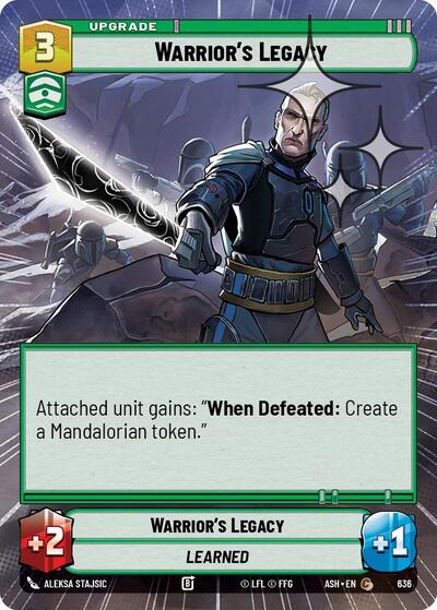 Warrior's Legacy (Hyperspace Foil) - Ashes of the Empire Star Wars spoiler