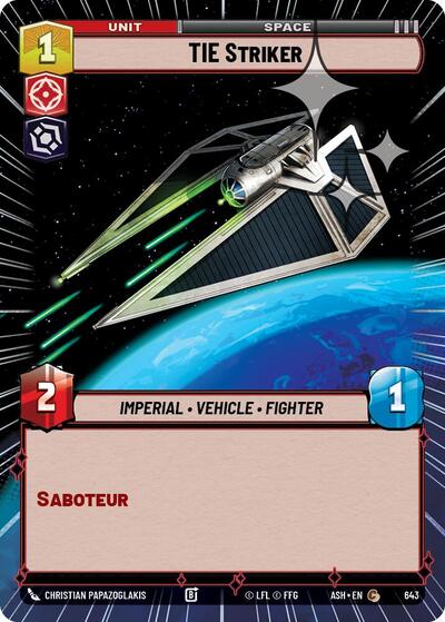 TIE Striker (Hyperspace Foil) - Ashes of the Empire Star Wars spoiler