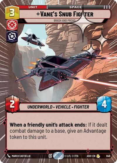 Vane's Snub Fighter - Brash and Proud (Hyperspace Foil) - Ashes of the Empire Star Wars spoiler