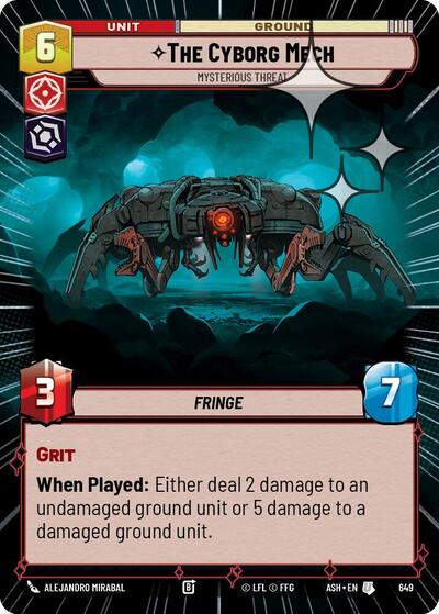 The Cyborg Mech - Mysterious Threat (Hyperspace Foil) - Ashes of the Empire Star Wars spoiler