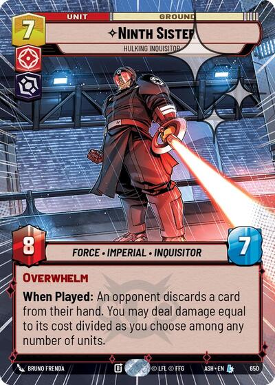 Ninth Sister - Hulking Inquisitor (Hyperspace Foil) - Ashes of the Empire Star Wars spoiler