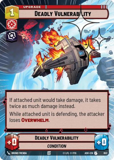 Deadly Vulnerability (Hyperspace Foil) - Ashes of the Empire Star Wars spoiler