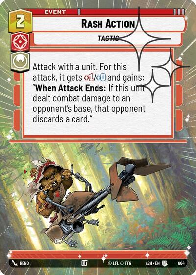 Rash Action (Hyperspace Foil) - Ashes of the Empire Star Wars spoiler