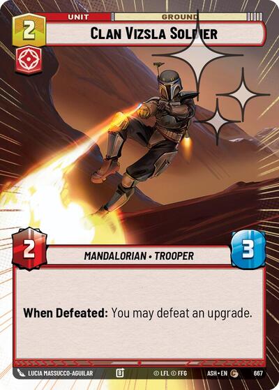 Clan Vizsla Soldier (Hyperspace Foil) - Ashes of the Empire Star Wars spoiler