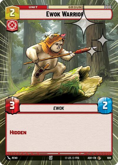 Ewok Warrior (Hyperspace Foil) - Ashes of the Empire Star Wars spoiler