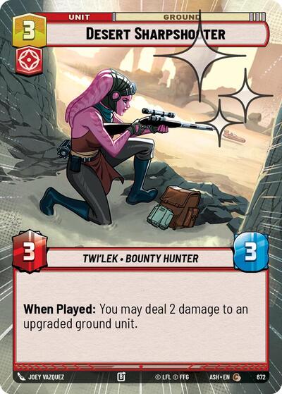 Desert Sharpshooter (Hyperspace Foil) - Ashes of the Empire Star Wars spoiler