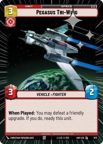 Pegasus Tri-Wing (Hyperspace Foil) - Ashes of the Empire Star Wars spoiler