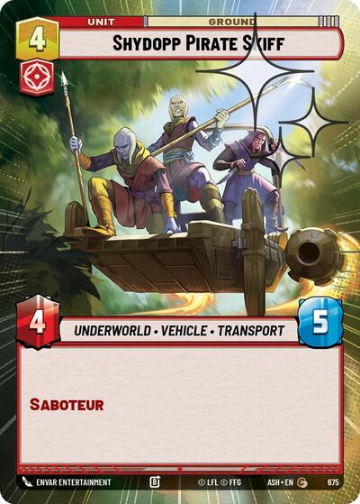 Shydopp Pirate Skiff (Hyperspace Foil) - Ashes of the Empire Star Wars spoiler