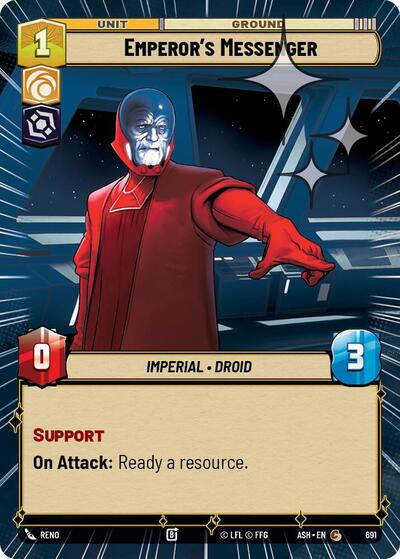 Emperor's Messenger (Hyperspace Foil) - Ashes of the Empire Star Wars spoiler