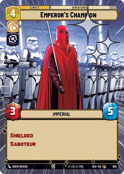 Emperor's Champion (Hyperspace Foil) - Ashes of the Empire Star Wars spoiler