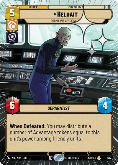 Helgait - Dooku Was a Visionary (Hyperspace Foil) - Ashes of the Empire Star Wars spoiler