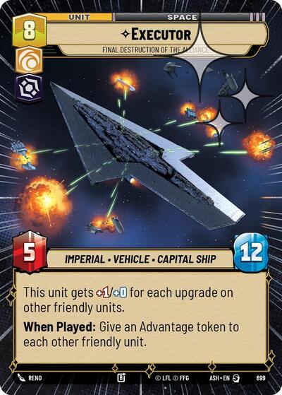 Executor - Final Destruction of the Alliance (Hyperspace Foil) - Ashes of the Empire Star Wars spoiler