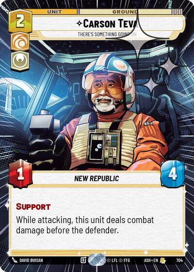 Carson Teva - There's Something Going On (Hyperspace Foil) - Ashes of the Empire Star Wars spoiler