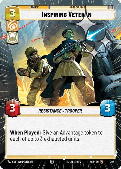 Inspiring Veteran (Hyperspace Foil) - Ashes of the Empire Star Wars spoiler