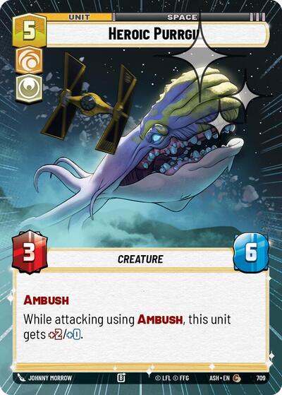 Heroic Purrgil (Hyperspace Foil) - Ashes of the Empire Star Wars spoiler