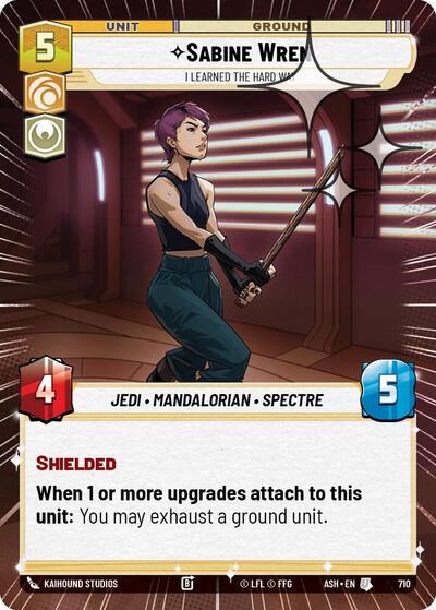 Sabine Wren - I Learned the Hard Way (Hyperspace Foil) - Ashes of the Empire Star Wars spoiler