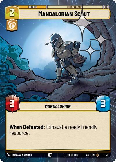 Mandalorian Scout (Hyperspace Foil) - Ashes of the Empire Star Wars spoiler