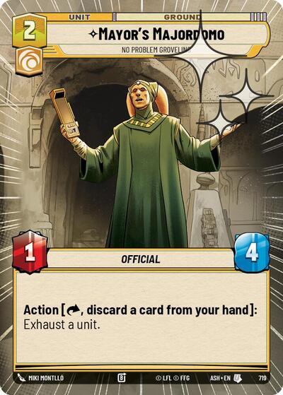 Mayor's Majordomo - No Problem Groveling (Hyperspace Foil) - Ashes of the Empire Star Wars spoiler