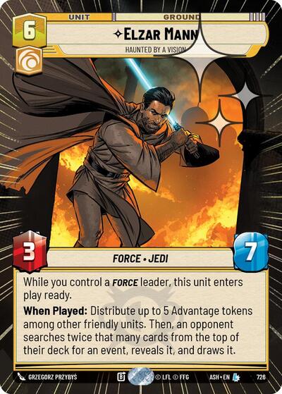 Elzar Mann - Haunted by a Vision (Hyperspace Foil) - Ashes of the Empire Star Wars spoiler