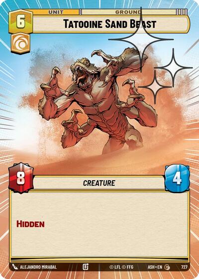 Tatooine Sand Beast (Hyperspace Foil) - Ashes of the Empire Star Wars spoiler