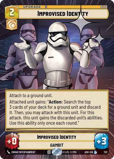Improvised Identity (Hyperspace Foil) - Ashes of the Empire Star Wars spoiler