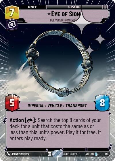 Eye of Sion - Delivered from Exile (Hyperspace Foil) - Ashes of the Empire Star Wars spoiler