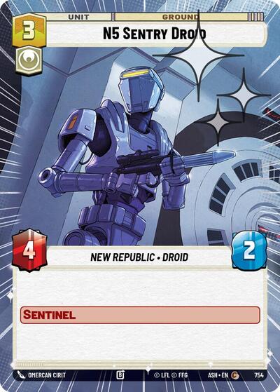 N5 Sentry Droid (Hyperspace Foil) - Ashes of the Empire Star Wars spoiler