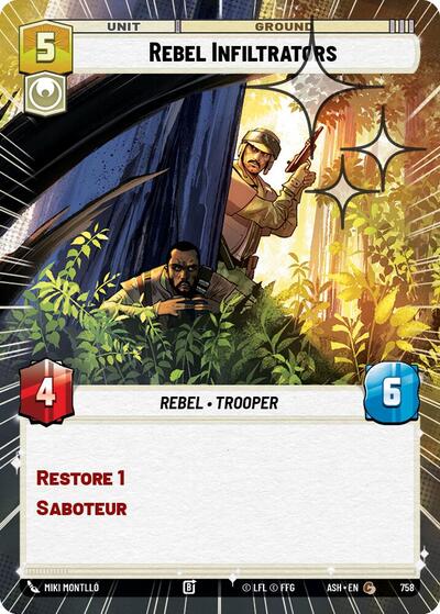 Rebel Infiltrators (Hyperspace Foil) - Ashes of the Empire Star Wars spoiler