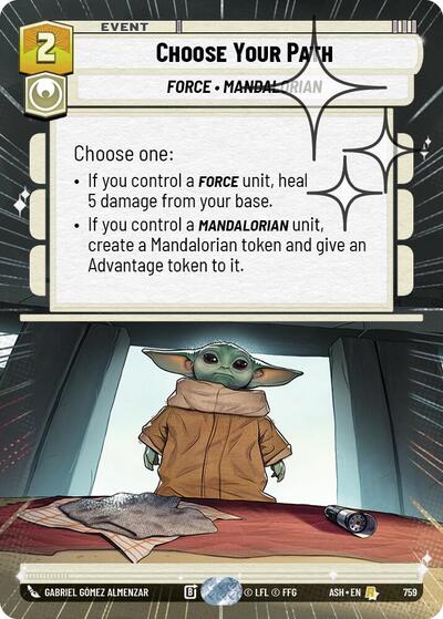 Choose Your Path (Hyperspace Foil) - Ashes of the Empire Star Wars spoiler