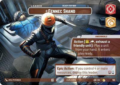 Fennec Shand - Ready for War (Showcase) - Ashes of the Empire Star Wars spoiler