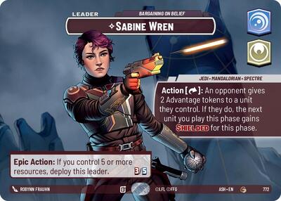 Sabine Wren - Bargaining on Belief (Showcase) - Ashes of the Empire Star Wars spoiler