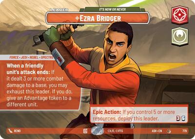 Ezra Bridger - It's Now or Never (Showcase) - Ashes of the Empire Star Wars spoiler