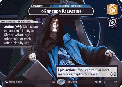 Emperor Palpatine - According to My Design (Showcase) - Ashes of the Empire Star Wars spoiler