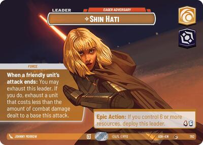Shin Hati - Eager Adversary (Showcase) - Ashes of the Empire Star Wars spoiler