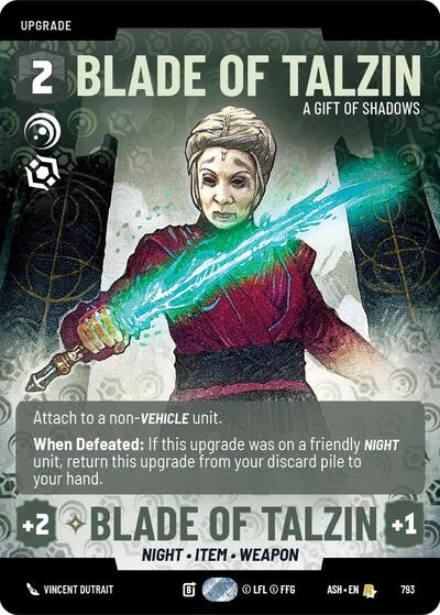 Blade of Talzin - A Gift of Shadows (Prestige) - Ashes of the Empire Star Wars spoiler