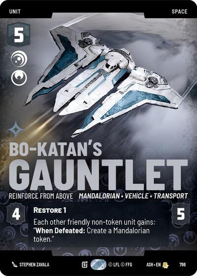 Bo-Katan's Gauntlet - Reinforce from Above (Prestige) - Ashes of the Empire Star Wars spoiler
