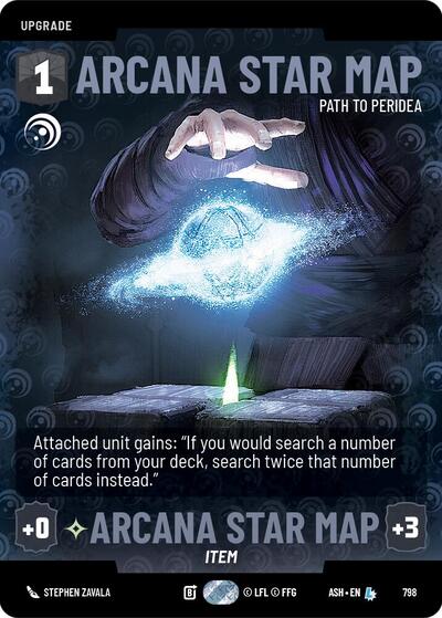 Arcana Star Map - Path to Peridea (Prestige) - Ashes of the Empire Star Wars spoiler