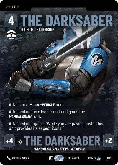 The Darksaber - Icon of Leadership (Prestige) - Ashes of the Empire Star Wars spoiler