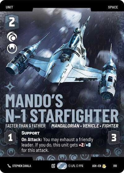 Mando's N-1 Starfighter - Faster than a Fathier (Prestige) - Ashes of the Empire Star Wars spoiler