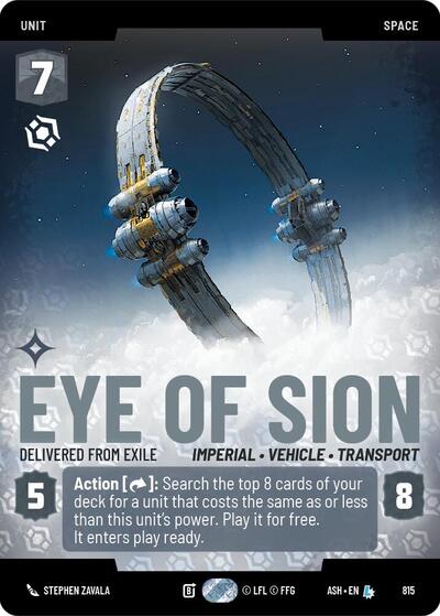 Eye of Sion - Delivered from Exile (Prestige) - Ashes of the Empire Star Wars spoiler