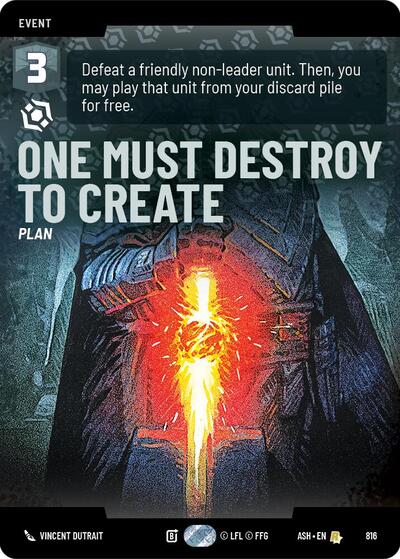 One Must Destroy to Create (Prestige) - Ashes of the Empire Star Wars spoiler