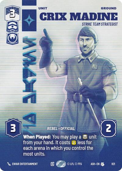 Crix Madine - Strike Team Strategist (Prestige) - Ashes of the Empire Star Wars spoiler