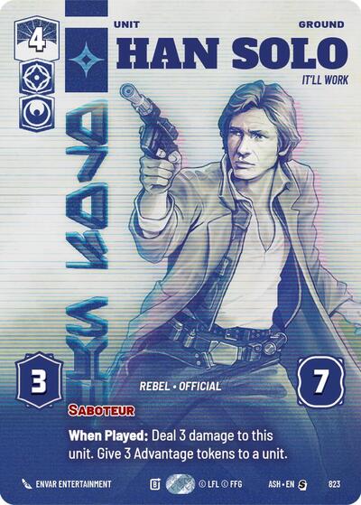 Han Solo - It'll Work (Prestige) - Ashes of the Empire Star Wars spoiler