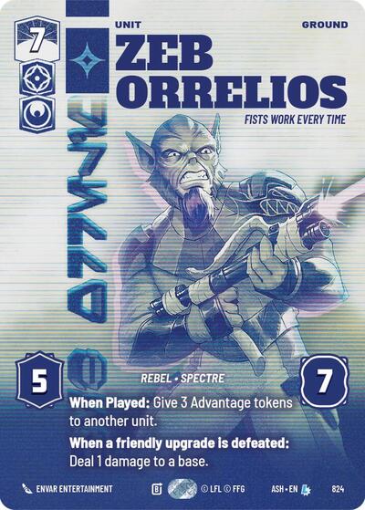 Zeb Orrelios - Fists Work Every Time (Prestige) - Ashes of the Empire Star Wars spoiler