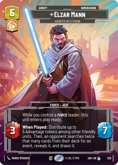 Elzar Mann - Haunted by a Vision (Prestige) - Ashes of the Empire Star Wars spoiler