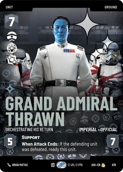 Grand Admiral Thrawn - Orchestrating His Return (Prestige Foil) - Ashes of the Empire Star Wars spoiler